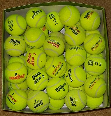 50 Used Tennis Balls Mixed Brands. Good Condition, Used Indoor (tennis Club)