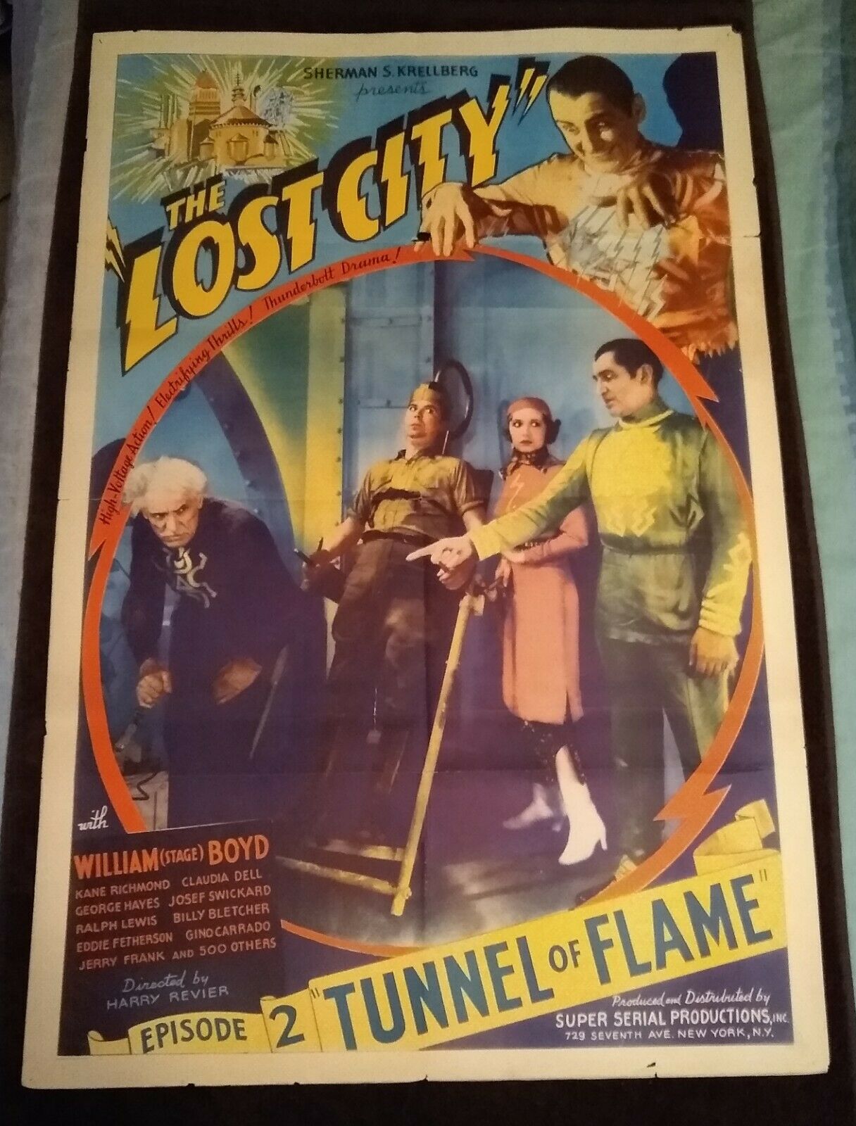 The Lost City 1935 Vintage 1-sheet Poster (chptr 2 Tunnel Of Flame) William Boyd