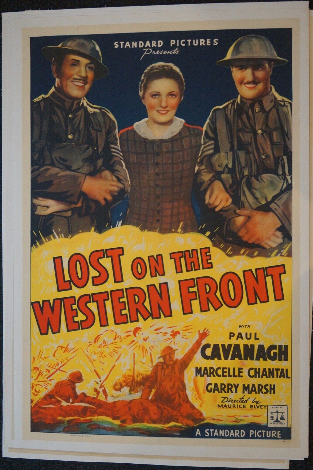Lost On The Western Front (on Linen) - Paul Cavanagh (1937)